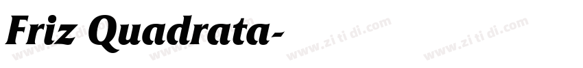 Friz Quadrata字体转换